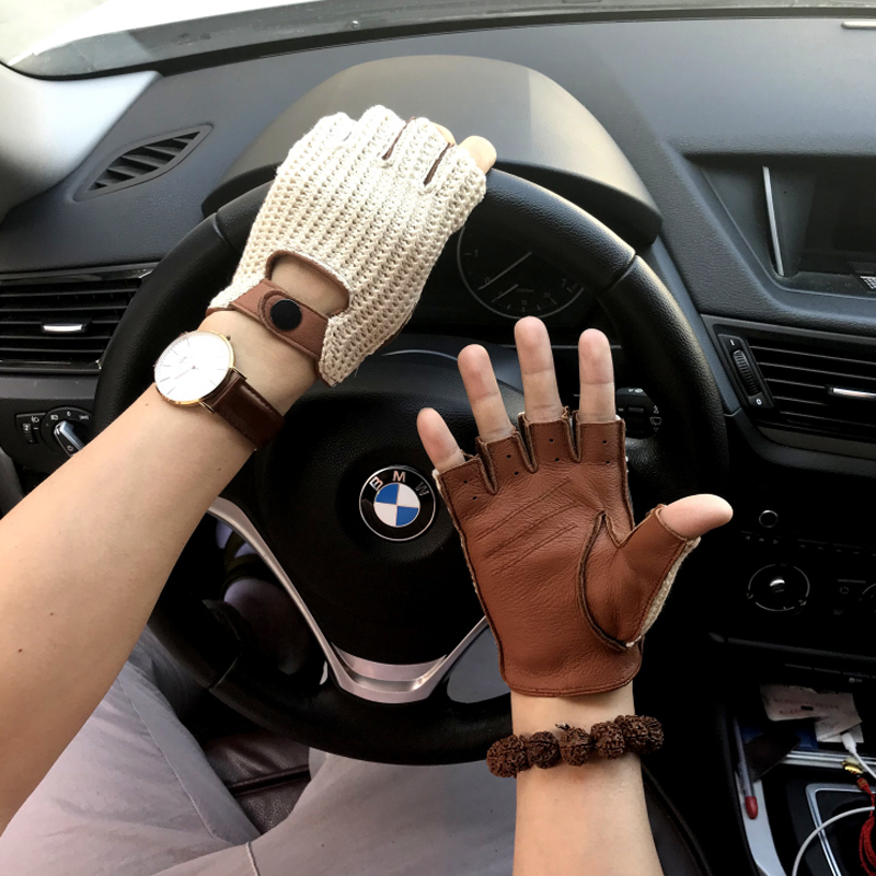 Leather Driving Glove - 2025 novos homens luvas de couro