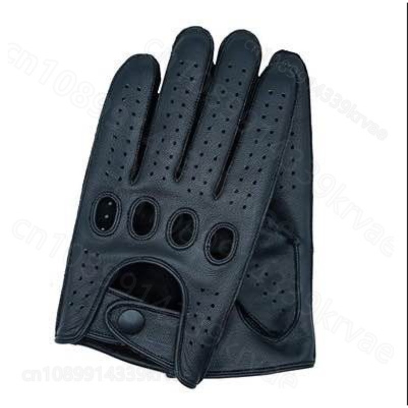 Leather Driving Glove - Luvas de condução respiráveis luva masculina