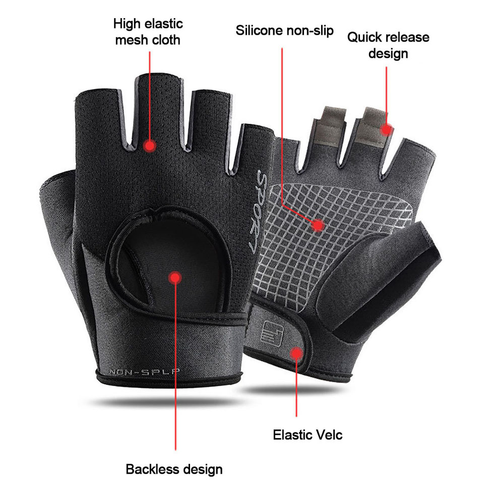 Ciclismo esporte metade do ded - Workout Glove Gym avaliação e preço