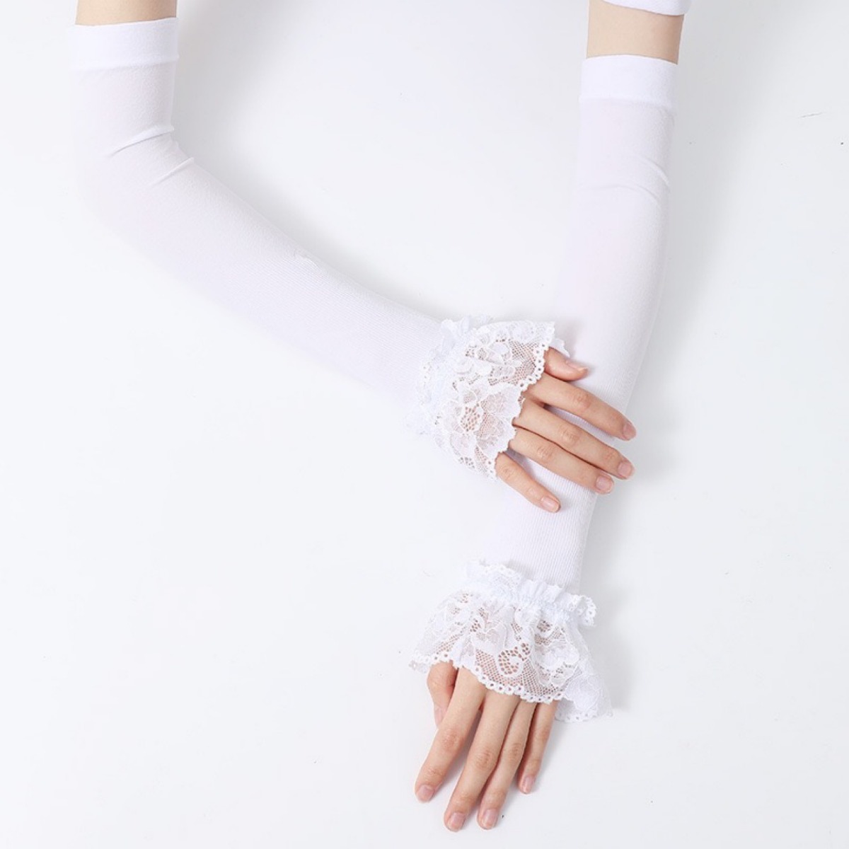 Luvas Femininas Longas Elástic - Fingerless Glove Knit avaliação e preço